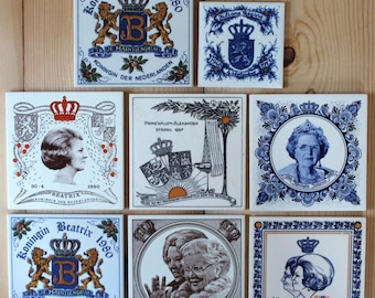 SET Dutch Royal Family Tiles