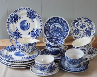 Delft Blue coffee, tea set / tableware / crockery set