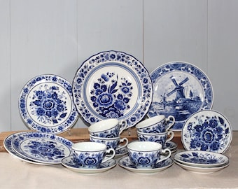 Delft Blue coffee, tea set / tableware / crockery set