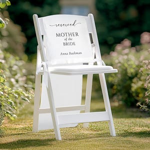 Double Sided Wedding Memorial Reserved Chair Sign Personalised Family Remembrance Signage In Loving Memory Wedding Gift Premium Fabric Sign