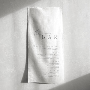 Custom Wedding Bar Sign Fabric Printed Linen Signature Cocktail Menu Personalized Reception Drink Sign Modern Wedding Bar Banner Gift