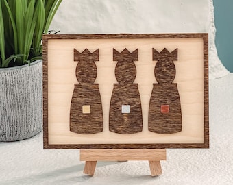Three Kings Wood Art, Tres Reyes Magos Madera, Three Wise Men Gift, Puerto Rico Reyes,