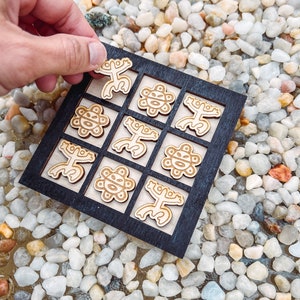Tik Tak Tó Taíno, custom Tic Tac Toe, coffee table decor, Juego, Game, Puerto Rico Art Souvenir, custom gift for housewarming, gift for kids