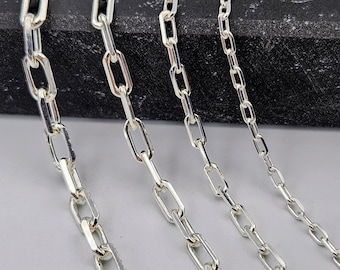 925 Sterling silver anchor chain necklace,Cable link chain necklace,Handmade Jewelry Anniversary gift,Gift for girlfriend,Gift for boyfriend
