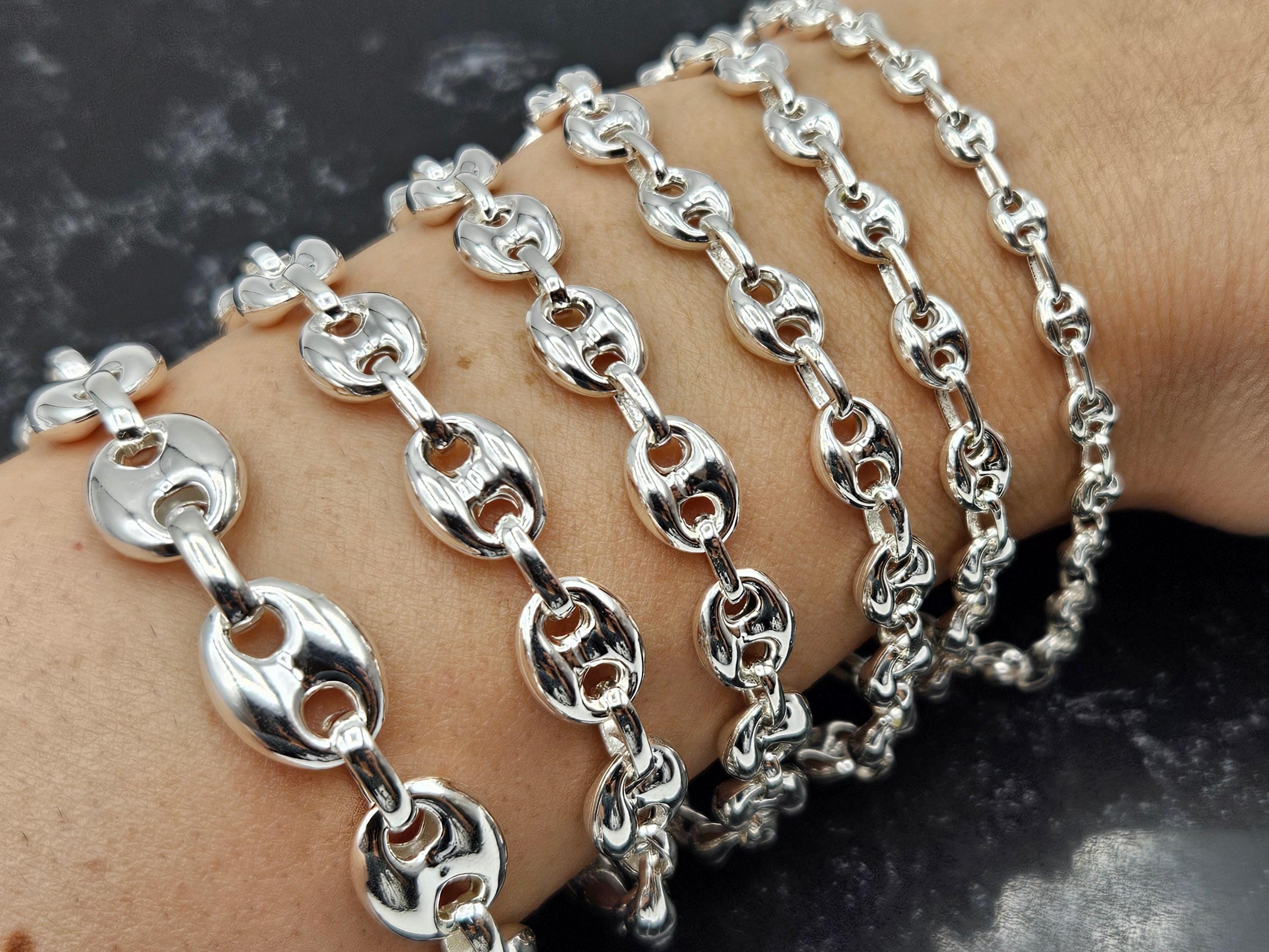 Anchor Chain Bracelet - Etsy