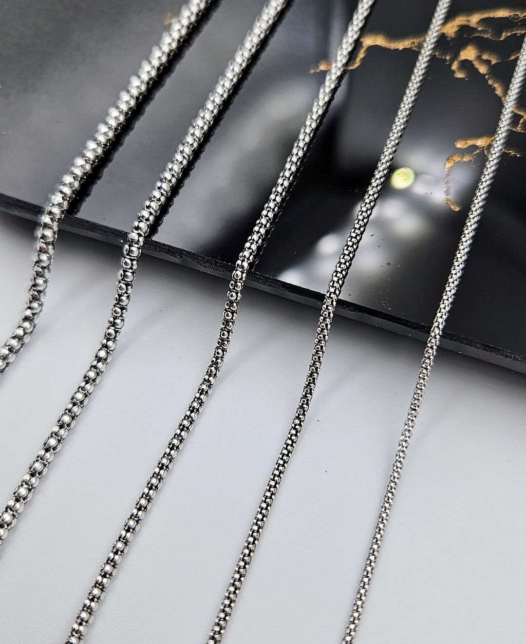 韓国発【TATIANA】(SILVER925) Shining Chain Necklace~☆ Sterling-silver-chain-