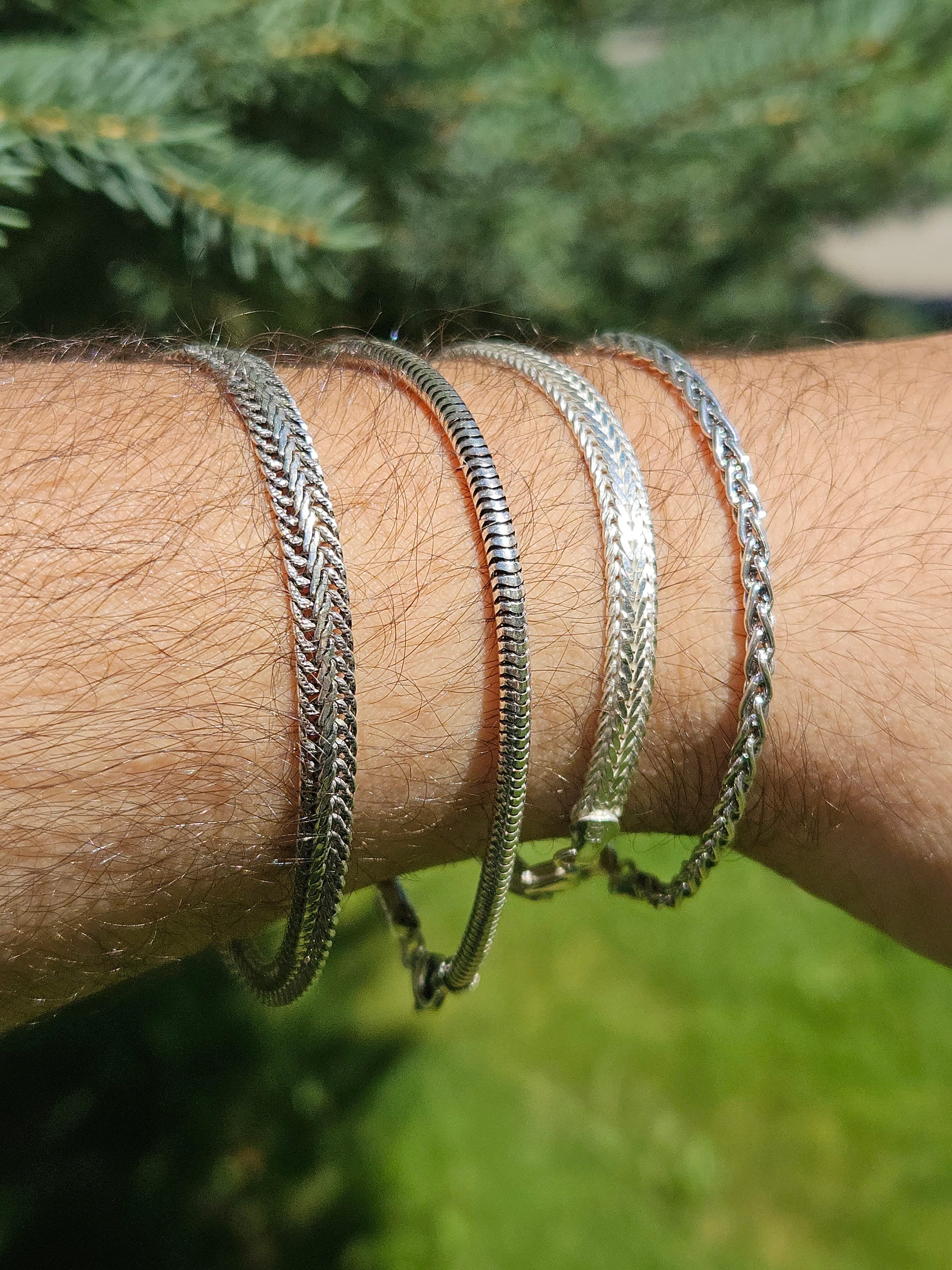 Silver Snake Link Bracelet - Etsy Canada