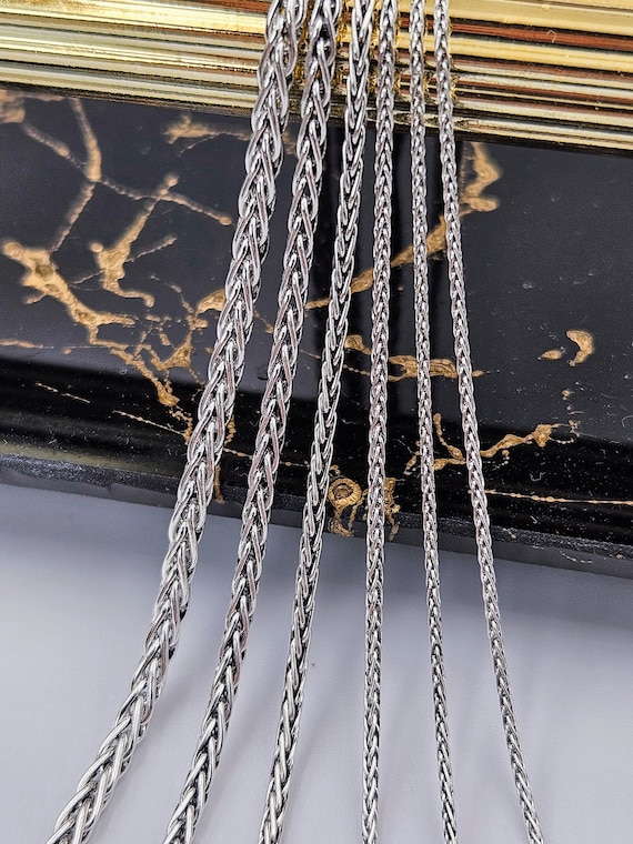 925 Sterling Silver Chain,king Rope Chain Necklace, Oxidized