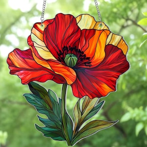 Personalisiertes Omas Gartengeschenk für Oma, Geburtsmonat Blumenacrylfensterbehang, Oma Geschenk, Muttertagsgeschenk für Oma, Nana