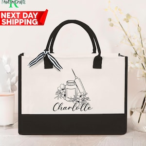 Custom Beauty Spa Tote Bag, Personalized Cosmetic Nurse Injector Gifts, Botox & Filler Injector, Beautician Gifts, Medspa Gift Injector Gift