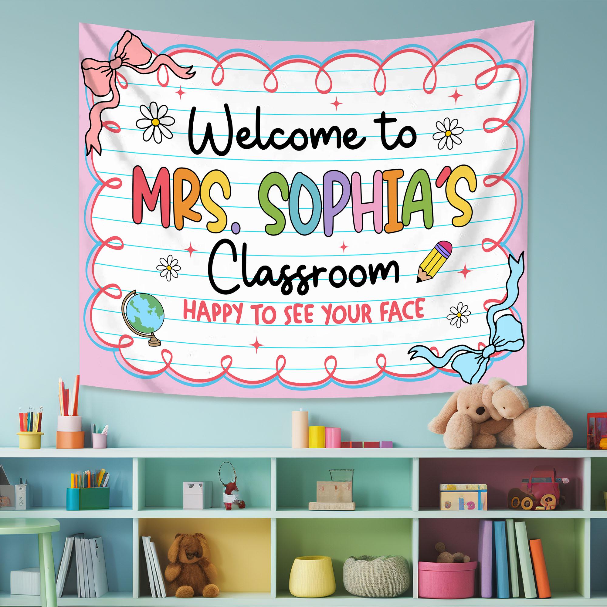 Classroom Tapestry, Classroom Banner, Teacher Classroom Decor, Teacher Tapestry, Middle School Classroom Decor,Welcome Back To School Banner
