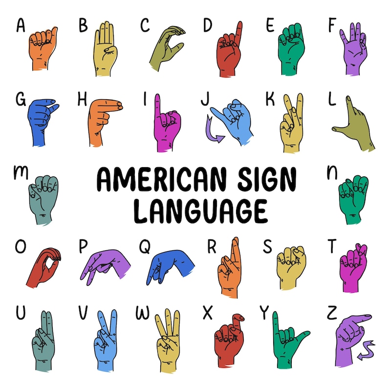 Personalized Sign Language Desk Nameplate, Sign Language Gift, ASL Gift ...