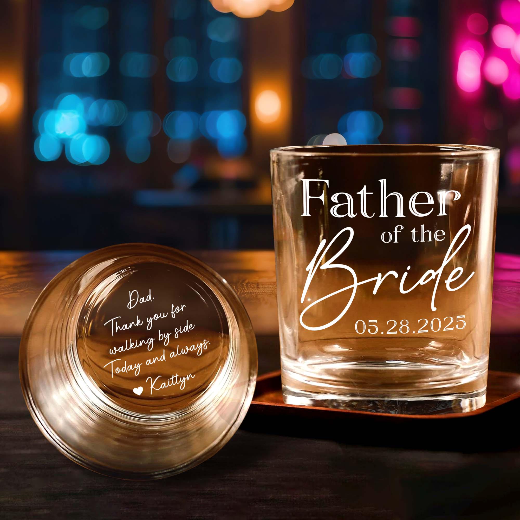 thumbnail image 2 of Personalised Father Of The Bride Pint Glass – Wedding Favours & Thank You Gift 2 of 4