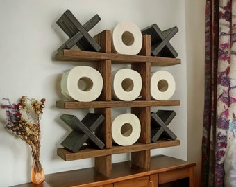 Natural wood toilet paper holder Wall Mount Toilet Roll Holder Loo Roll Toilet Shelf Wooden Floating Bathroom Tissue Storage Shelf