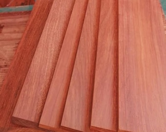 1&quot; Thick Padauk Boards, 2PCS 6&quot; X 12&quot; Padauk Hardwood, Crafts, DYI, Woodworking, Cutting Charcuterie Boards, Furniture, Kiln-Dried