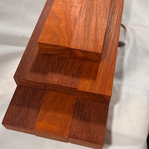 Padauk Wood Strips 4/4 (1&quot;) Thick, 2 PCS Pack, 1.5&quot; x 12&quot;, Finished 4 Sides, Premium Hardwood for Crafts & Woodworking