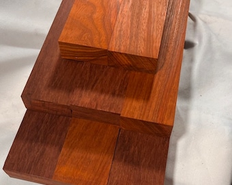 Padauk Wood Strips 4/4 (1&quot;) Thick, 2 PCS Pack, 1.5&quot; x 12&quot;, Finished 4 Sides, Premium Hardwood for Crafts & Woodworking