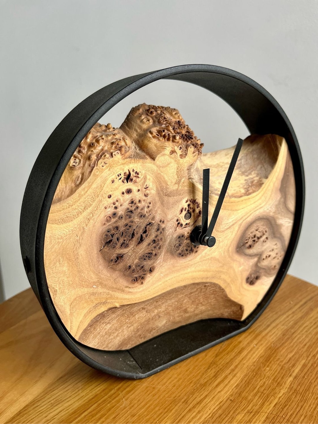 Loft Table Clock. Wood Desk Clock. Mini Desk Clock. Home Decor Clock ...