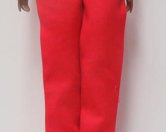 pants for 11.5" fashion dolls - red