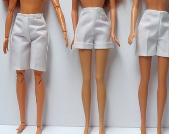 Shorts for 11.5" fashion dolls - white