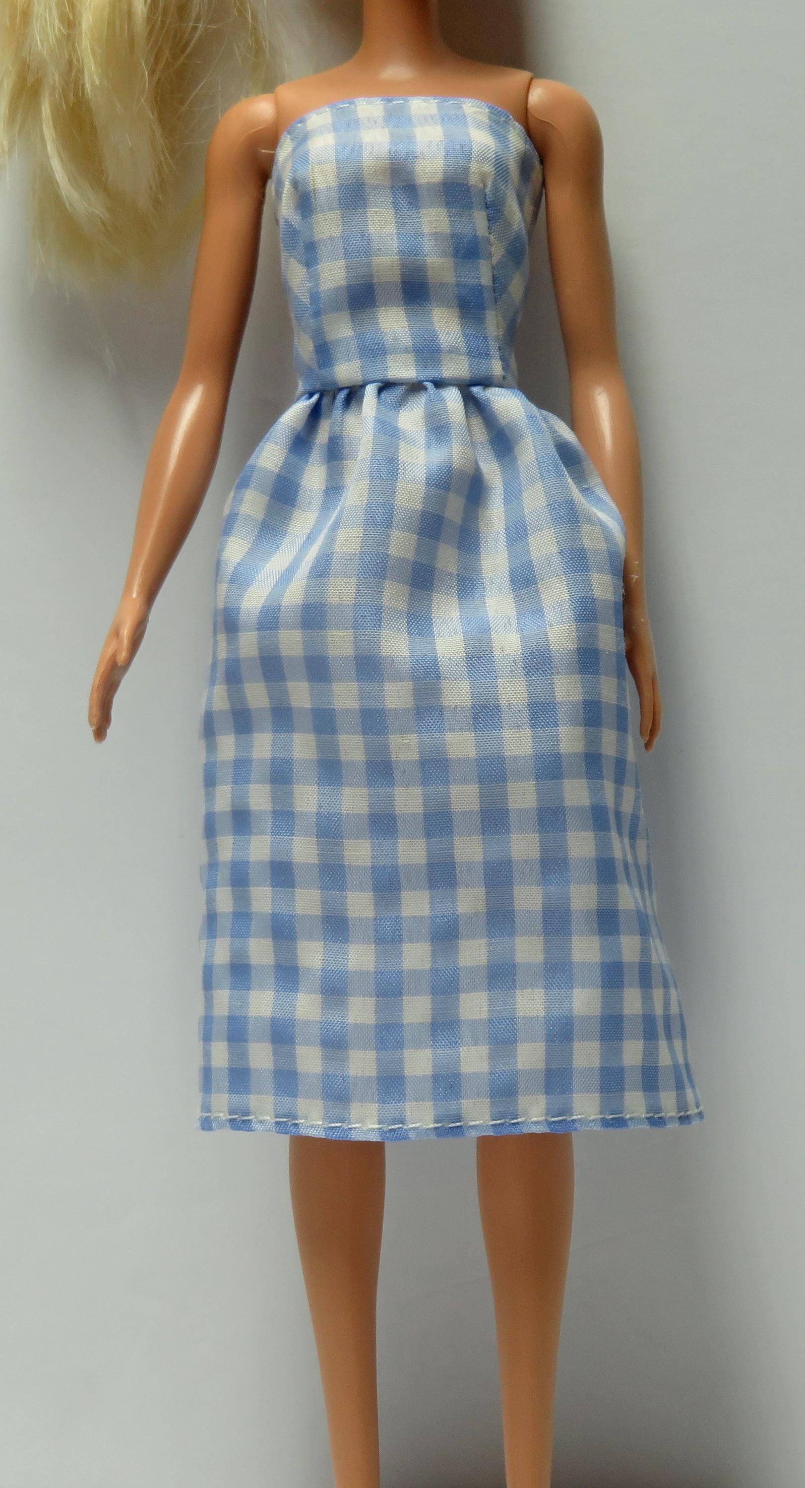 Blue and White Barbie Dress - Etsy