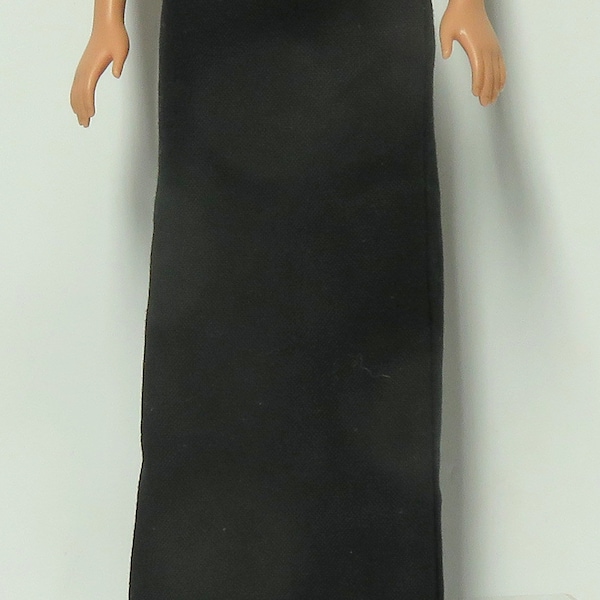 Long 11.5" doll skirts with or without a back slit - choose a dark color