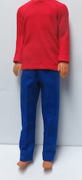 12 inch male doll long pants and tee shirts