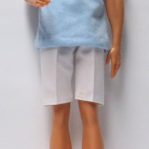 12 inch male doll short pants - white and more