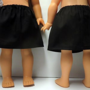 18&quot; doll skirts - black or navy
