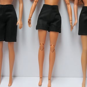 Short pour poupée mannequin de 11,5&quot; - noir