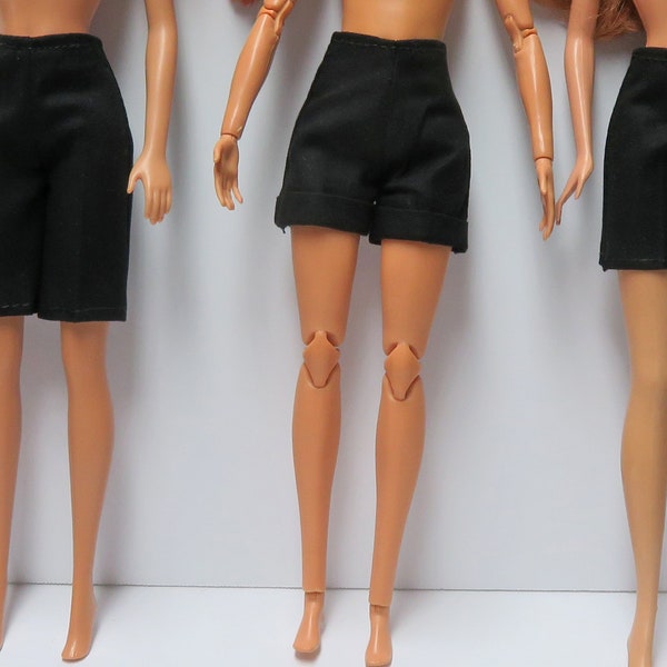 Shorts for 11.5" fashion dolls - black