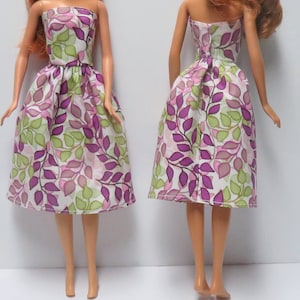 11.5&quot; Fashion Doll Dress Handmade - leaves