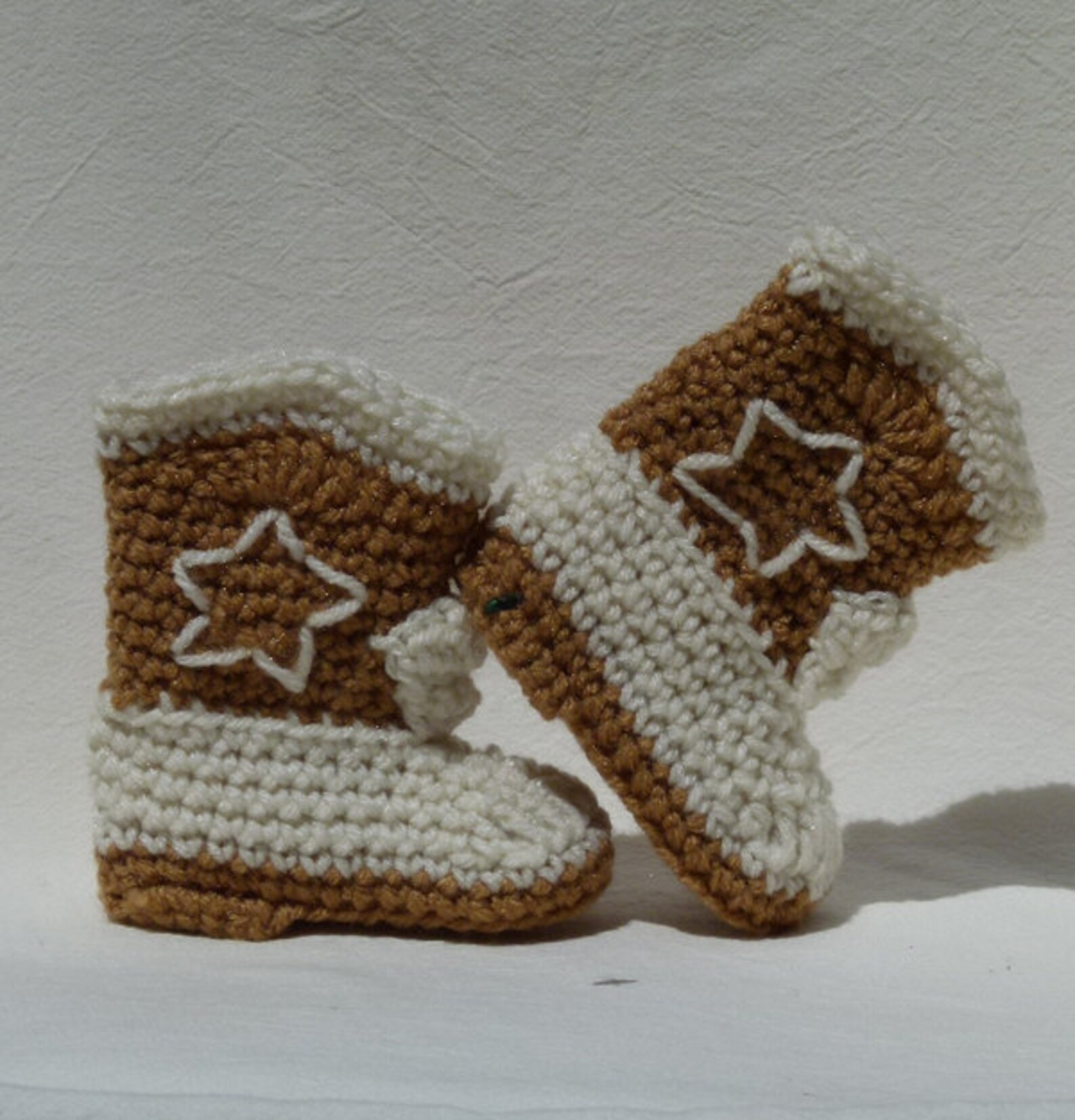 Crocheted Baby Booties Cowboy Style Warm Cowboy Hat Diaper | Etsy