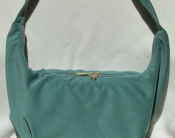 50% off Small Hobo Sling Bag by Grizzly Creek - soft shetland green Ultrasuede