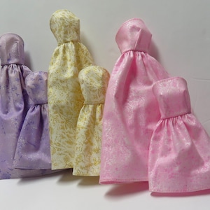 Sparkly Long Party Dresses for 11.5&quot; fashion dolls - 7 colors
