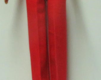 11.5" fashion doll clothes - red wide leg pants