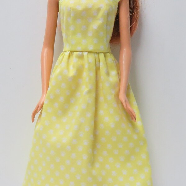 Polka dot 11.5" Fashion Doll Dress