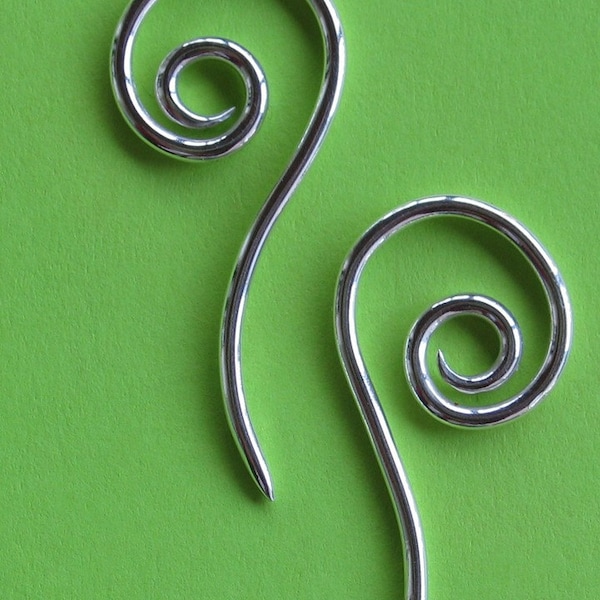 Curly Antenna Earrings 12 gauge