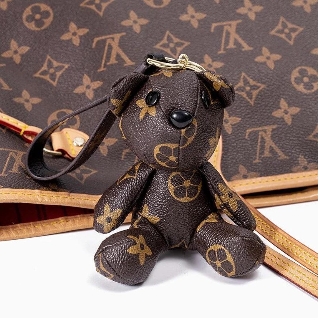 Keychain Louis Vuitton Leather Teddy Bear Keychain Louis Vuitton