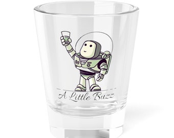 ショットグラス、1.5オンス、トイストーリーショットグラス、バズライトイヤーショットグラス