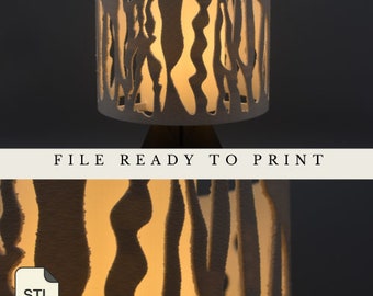 Archivo STL Lámpara de lava - Descarga instantánea - Diseño minimalista único para impresión 3D