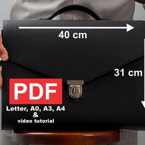 Patron PDF de sac en bois et cuir et tutoriel vidéo par Crafted Workshop, Patron de sac en cuir, Patron de sac et Patron de sac pour homme