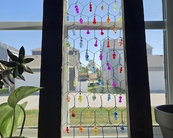Sun Catcher | Garden Decor | Cottagecore | Handmade | Beaded | Gifts