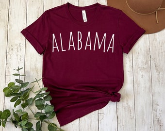 Koszulka z płótna Alabama Crimson Tide Bella: Koszulka na mecz Roll Tide