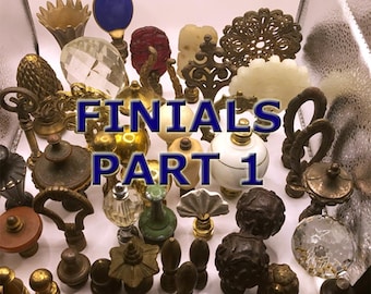 Fabulous Lamp Finials Part 1 ~ Choice ~ Old Vintage Antique Lamp Toppers Decorative Hardware ~ Individually Priced