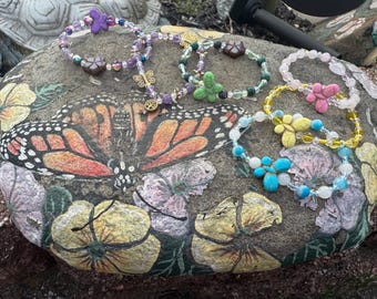 Blue butterfly bracelet