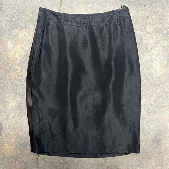 スカート Miu Miu Black Stretch Silk Skirt Miu Miu high-waist Stretch Midi Skirt | Black | FARFETCH