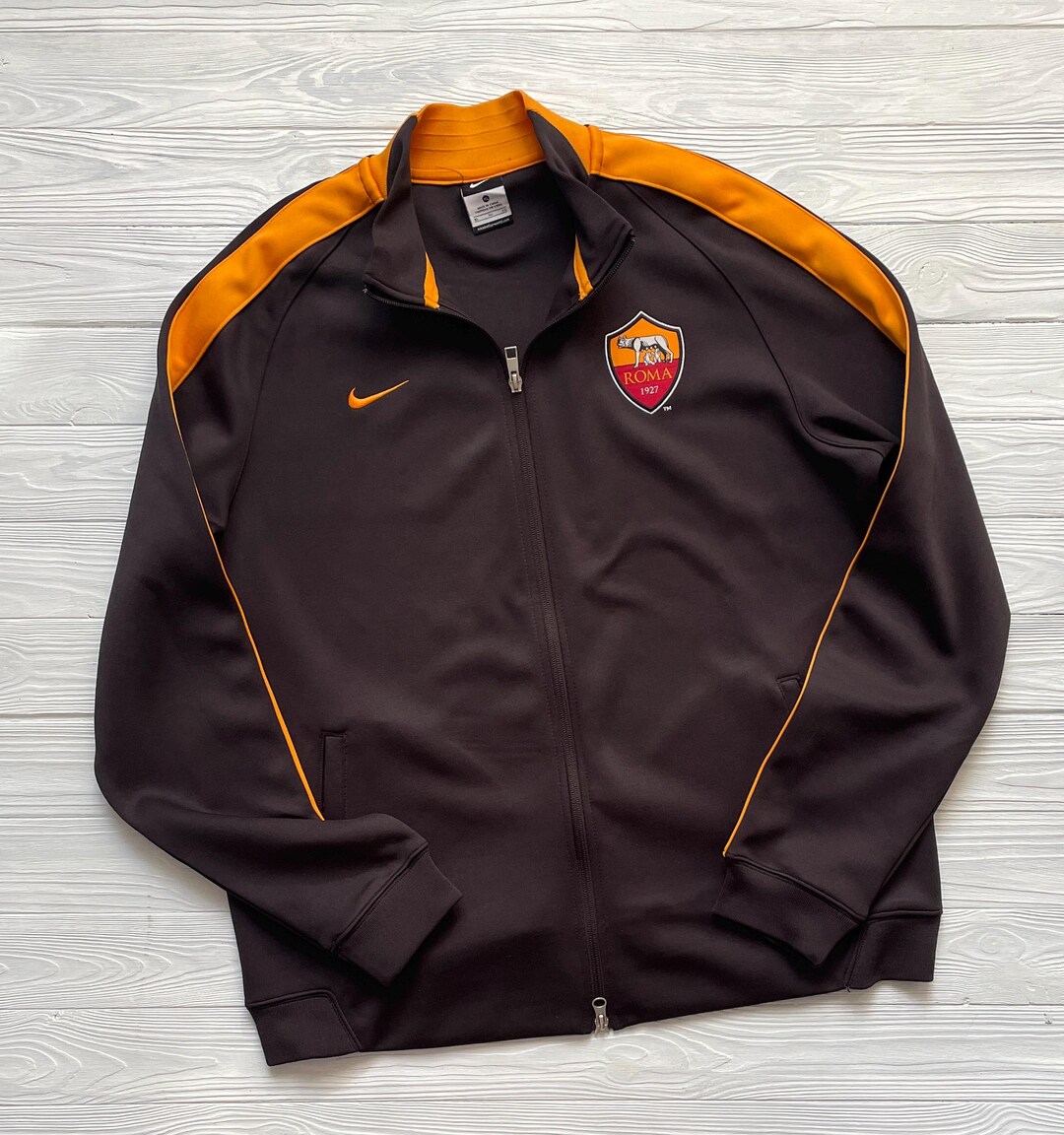 Vintage AS Roma Training Jacket Nike N98 Football Soccer Size Mens XL ...