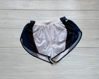 Pantalones cortos Nike para correr vintage de los años 90, forrados, fabricados en EE. UU.