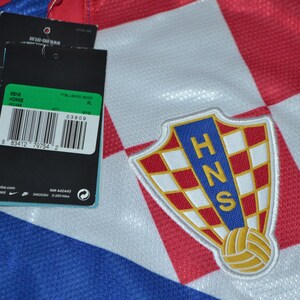 Vintage Croatia National Team Nike Soccer Jersey, Blue Trikot, Mens XL image 5